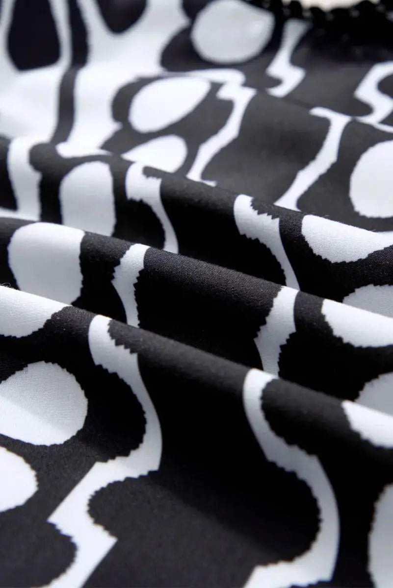 Stylish Printed Round Neck Half Sleeve Blouse for Women - Love Salve